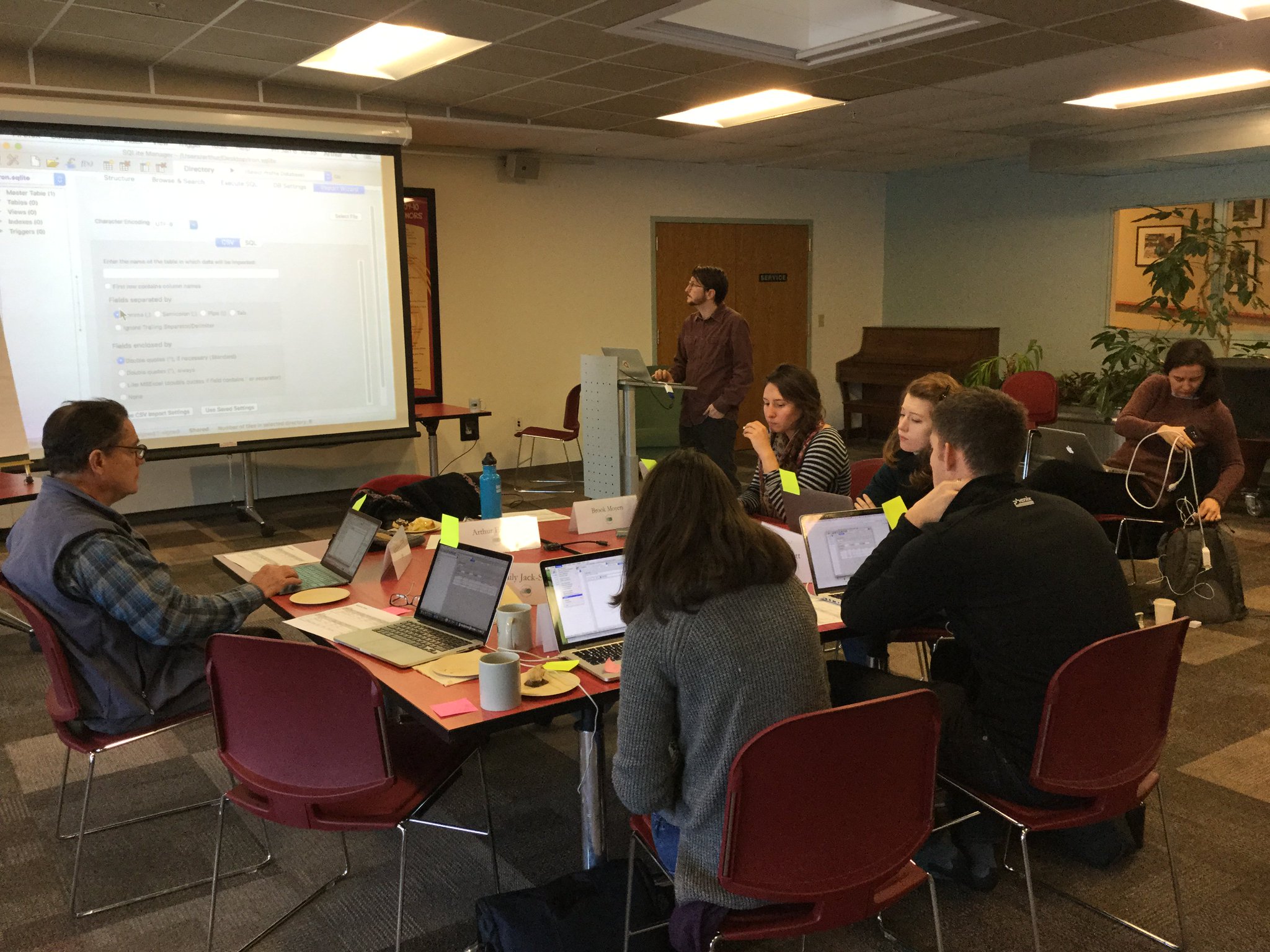 Arthur teaching a workshop